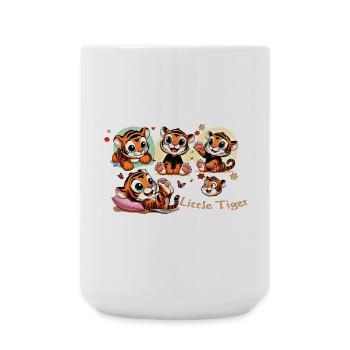 Kleines Tigerchen Spielwelt - Große Tasse 440 ml - Weiß - Vorne