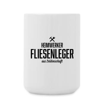 Heimwerker Fliesenleger - Große Tasse 440 ml - Weiß - Vorne