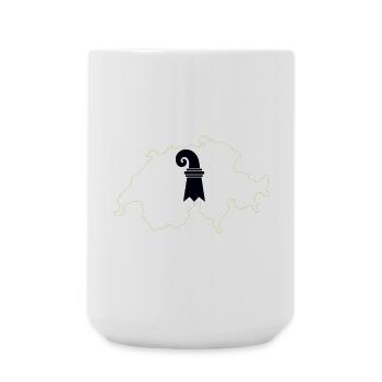 Basel-Stadt, Schweiz - Große Tasse 440 ml - Weiß - Vorne
