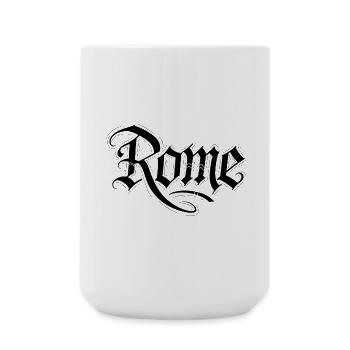 Rome - Große Tasse 440 ml - Weiß - Vorne