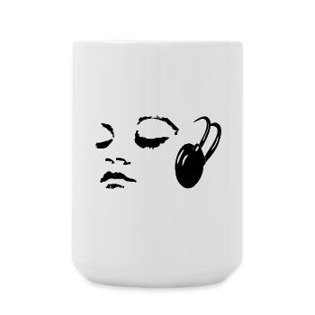 Musik - Große Tasse 440 ml - Weiß - Vorne