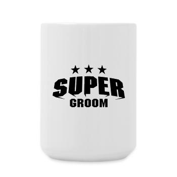 Super Groom - Large Mug 440 ml - white - Front