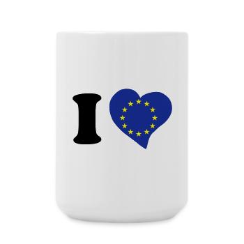 I love Europe - J'aime l'Europe - Grande tasse 440 ml - blanc - Devant