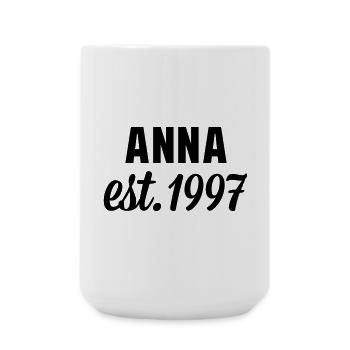 Anna est 1997 - Große Tasse 440 ml - Weiß - Vorne