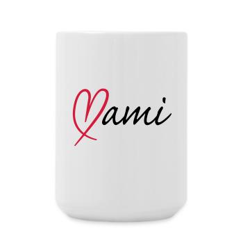 Mami Herz - Große Tasse 440 ml - Weiß - Vorne