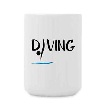High diving - Large Mug 440 ml - white - Front