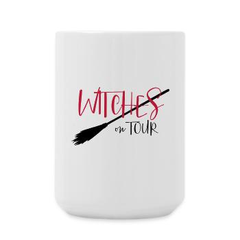 Witches on tour - Party, Fasching, Halloween - Große Tasse 440 ml - Weiß - Vorne