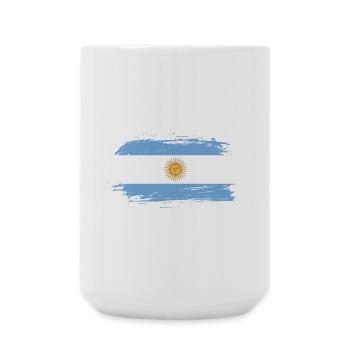 Argentinien Flagge / Geschenk Südamerika Cordoba - Große Tasse 440 ml - Weiß - Vorne
