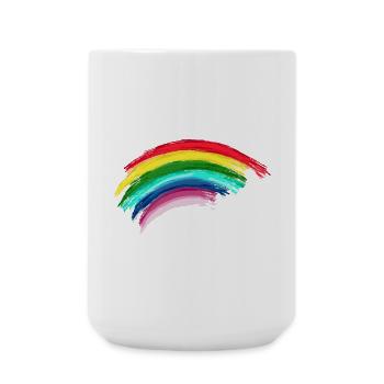 Rainbow Regenbogen Hope - Große Tasse 440 ml - Weiß - Vorne