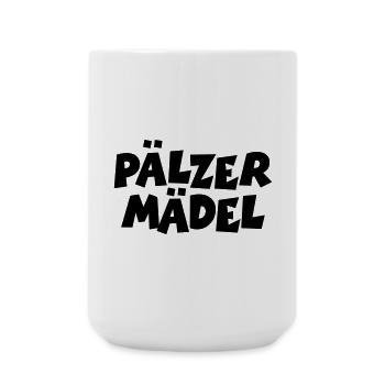 Pälzer Mädel - Pfälzer Mädchen aus der Pfalz - Große Tasse 440 ml - Weiß - Vorne