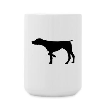 German Shorthaired Pointer - Large Mug 440 ml - white - Front