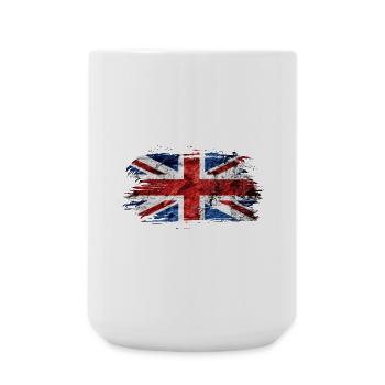Großbritannien Vintage Flagge / Geschenk - Große Tasse 440 ml - Weiß - Vorne