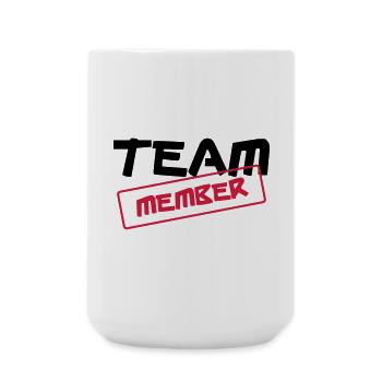 [ Team Member ] - Large Mug 440 ml - white - Front