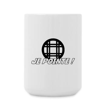 Pétanque - Große Tasse 440 ml - Weiß - Vorne