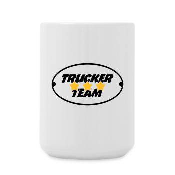 Trucker Team - Large Mug 440 ml - white - Front