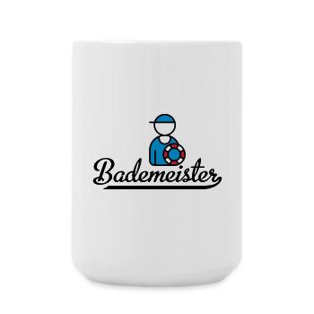 Lustige Geschenke für Bademeister - Große Tasse 440 ml - Weiß - Vorne