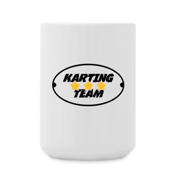 Karting / Kart / Go-Kart / Sport / Driver - Large Mug 440 ml - white - Front
