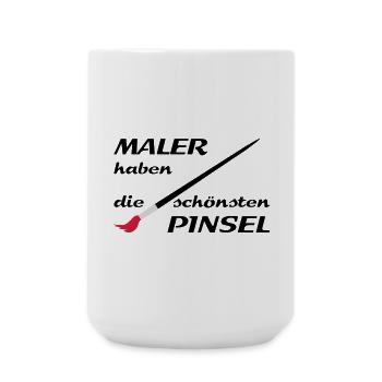 maler handwerker - Große Tasse 440 ml - Weiß - Vorne