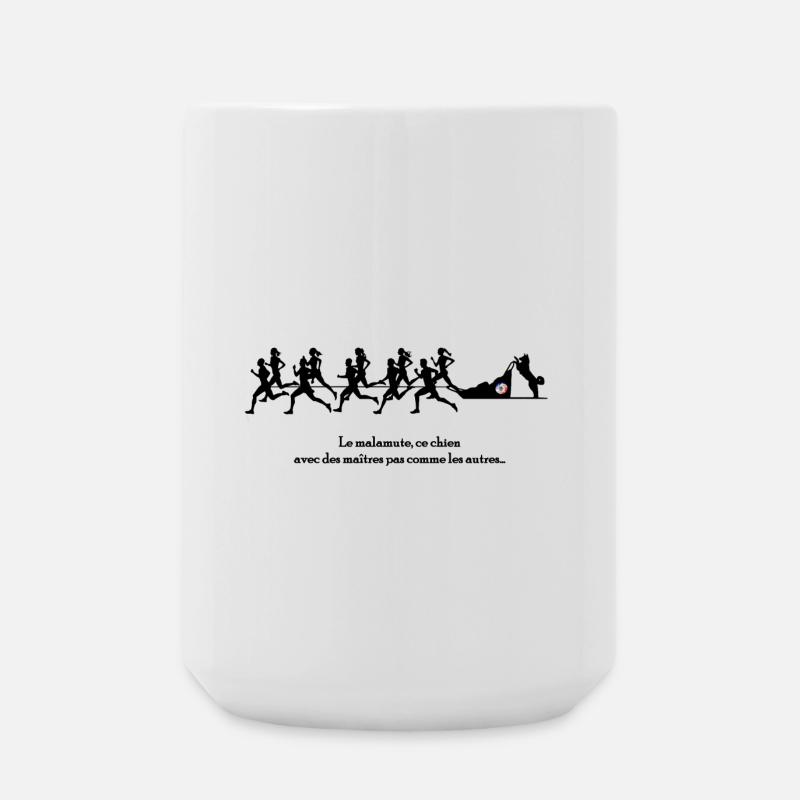 Malamute power - Large Mug 440 ml - white