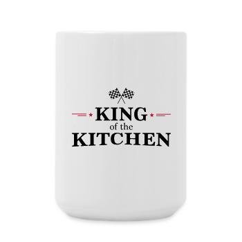 King of the Kitchen - Große Tasse 440 ml - Weiß - Vorne
