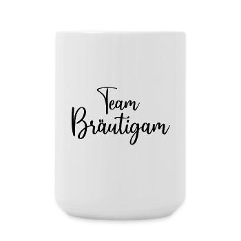 Team Bräutigam JGA Junggesellenabschied - Große Tasse 440 ml - Weiß - Vorne