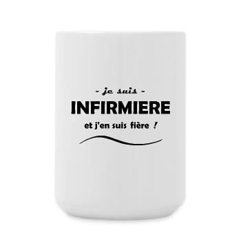 je suis infirmière - Grande tasse 440 ml - blanc - Devant