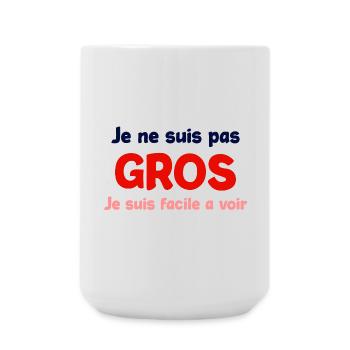 Je ne suis pas gros humour - Grande tasse 440 ml - blanc - Devant