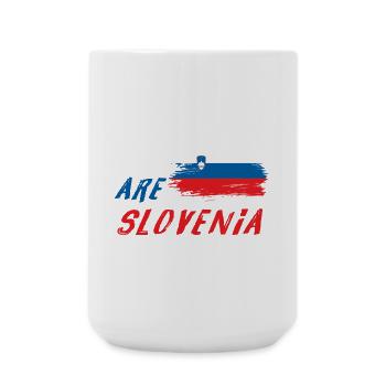 We are Slovenia - Large Mug 440 ml - white - Front