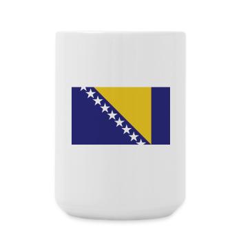 Bosnia H National Flag - Large Mug 440 ml - white - Front