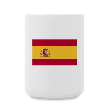 Spanien National Flagge - Große Tasse 440 ml - Weiß - Vorne