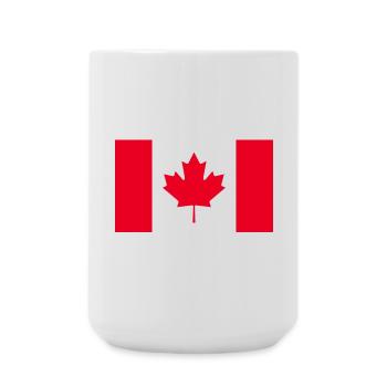 Hol dir jetzt unsere Kanada-Flaggen - Große Tasse 440 ml - Weiß - Vorne