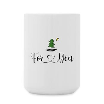 For you - Large Mug 440 ml - white - Front