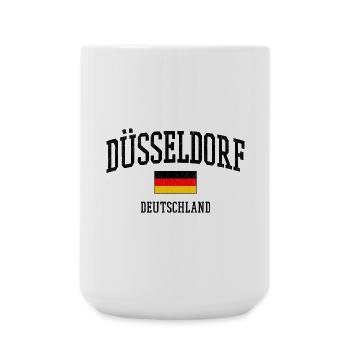 Dusseldorf Germany Flag Cities Motif - Large Mug 440 ml - white - Front