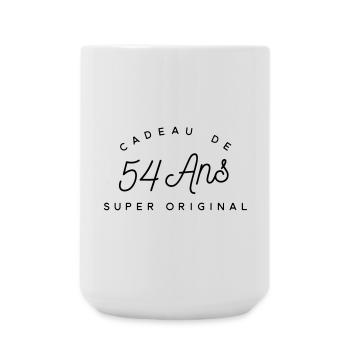 Cadeau 54 ans   - Grande tasse 440 ml - blanc - Devant