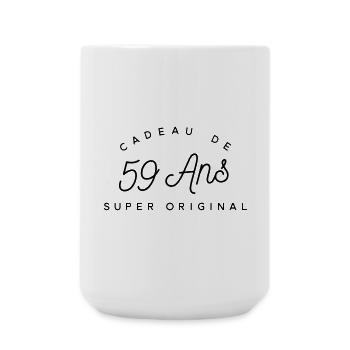 Cadeau 59 ans   - Grande tasse 440 ml - blanc - Devant