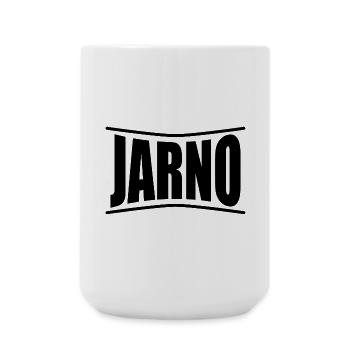 nom du t-shirt Idée cadeau de t-shirt Jarno - Grande tasse 440 ml - blanc - Devant