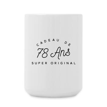 Cadeau 78 ans  - Grande tasse 440 ml - blanc - Devant