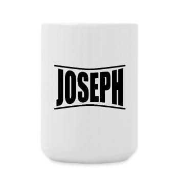 name t-shirt Joseph t-shirt gift idea - Large Mug 440 ml - white - Front