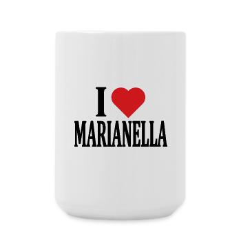 t-shirt name I love Marianella t-shirt - Large Mug 440 ml - white - Front