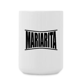 nom t-shirt Mariarita t-shirt idée cadeau - Grande tasse 440 ml - blanc - Devant