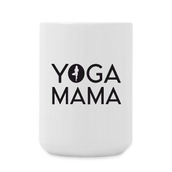 Yoga Mama - Large Mug 440 ml - white - Front