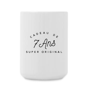 Cadeau 7 ans  - Grande tasse 440 ml - blanc - Devant