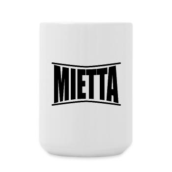 nom du t-shirt Mietta idée cadeau t-shirt - Grande tasse 440 ml - blanc - Devant
