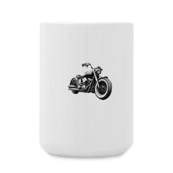 Born to Ride white - Large Mug 440 ml - white - Front