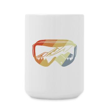 Vintage Snowboarding - Large Mug 440 ml - white - Front