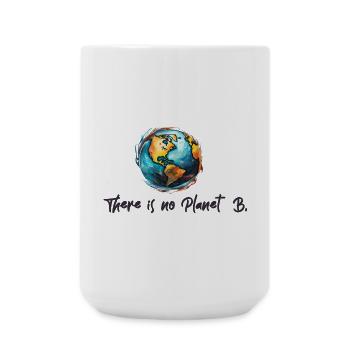 Climate protection No Planet B - Large Mug 440 ml - white - Front