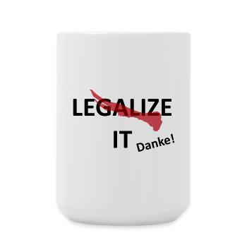 Cannabis Marijuana Legalization - Large Mug 440 ml - white - Front