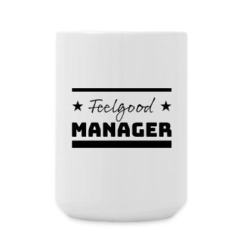 Tshirt Feelgood Manager Stars black - Large Mug 440 ml - white - Front