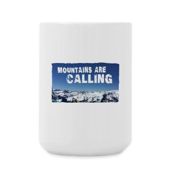 Mountains are Calling Damüls (2 Upload) - Große Tasse 440 ml - Weiß - Vorne