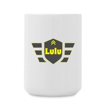 Lulu - Große Tasse 440 ml - Weiß - Vorne